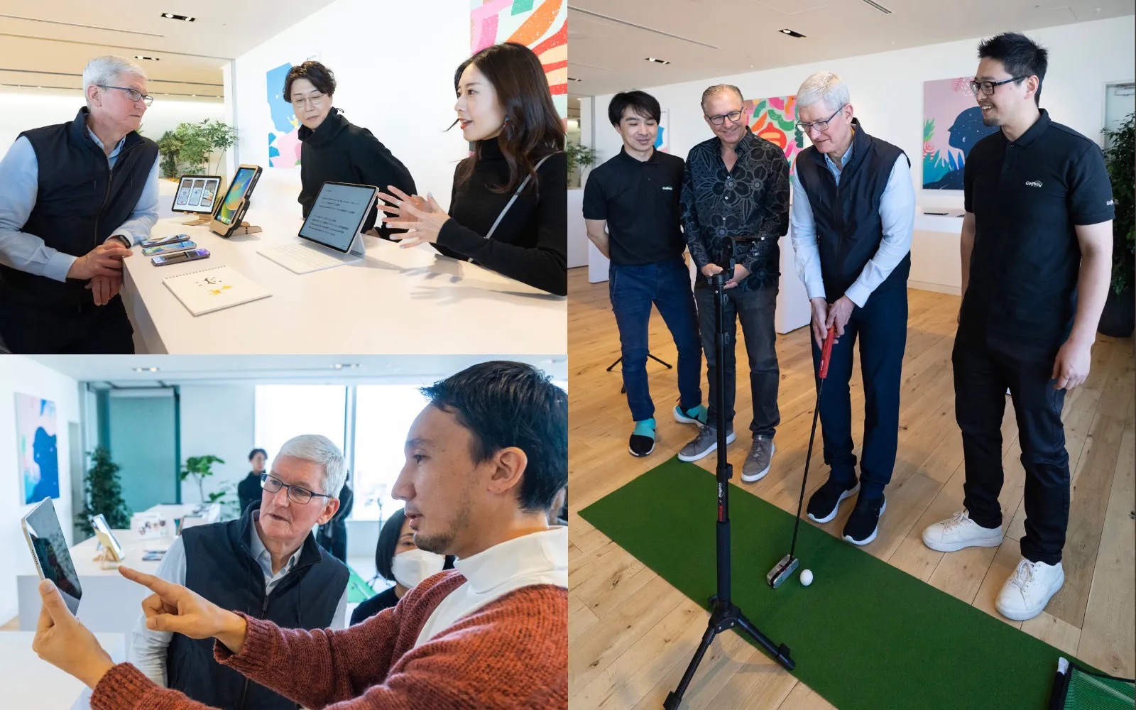 Tim Cook 日本のアプリ開発者と交流