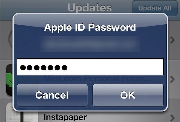 app store password
