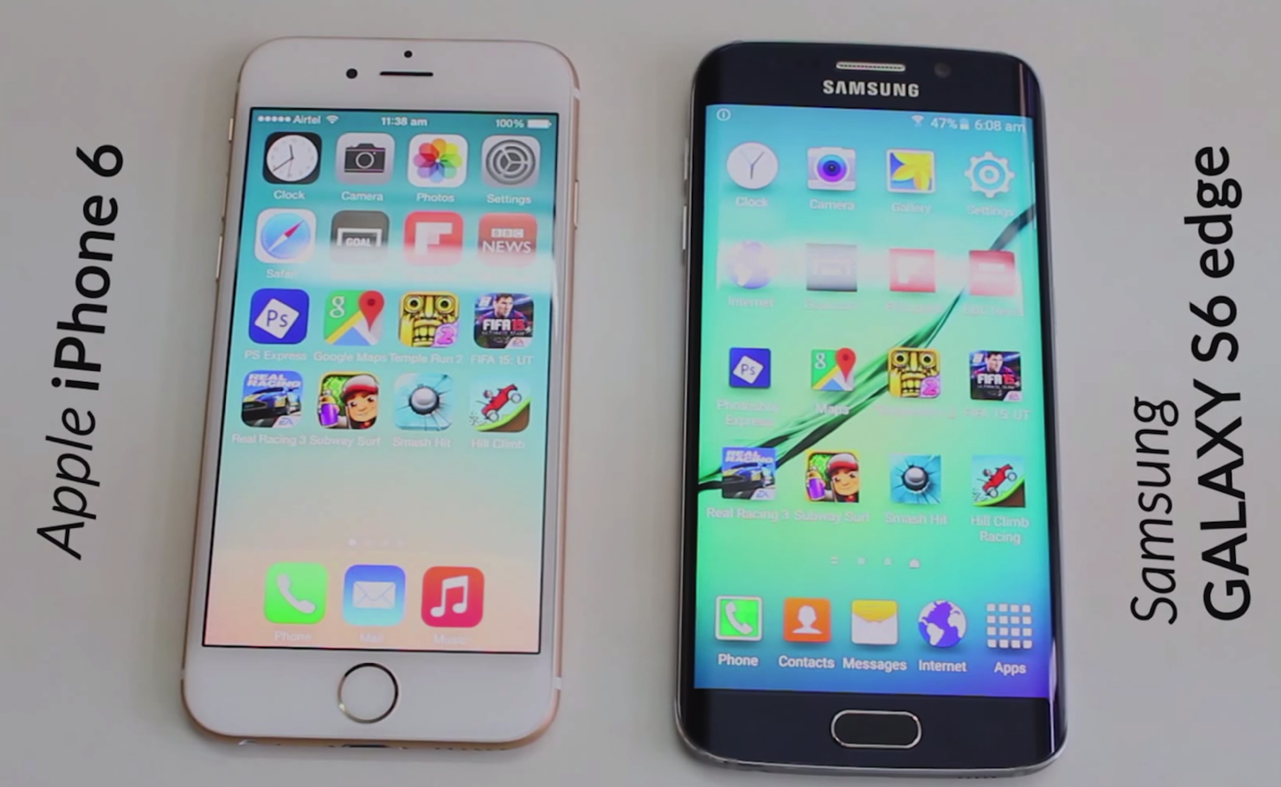 Iphone 6 と Galaxy S6 Edge のアプリ起動スピードを比較した動画が公開 ゴリミー
