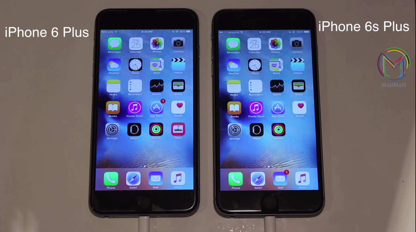 Iphone 6s Plus と Iphone 6 Plus の動作を比較した動画が公開 ゴリミー