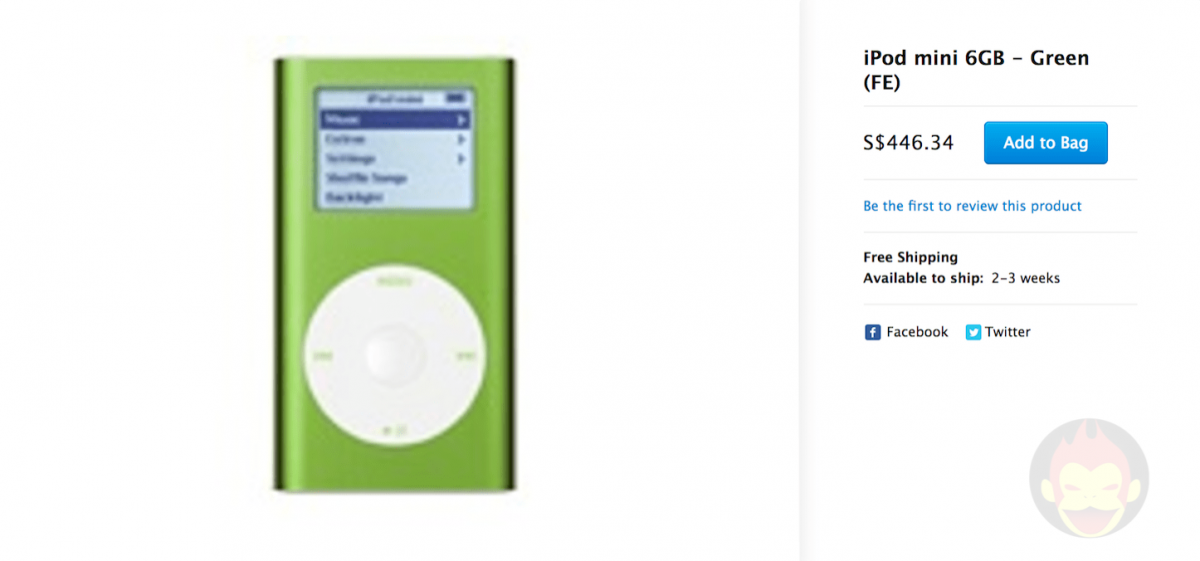 iPod mini」、Apple公式サイトで幻の復活 | ゴリミー