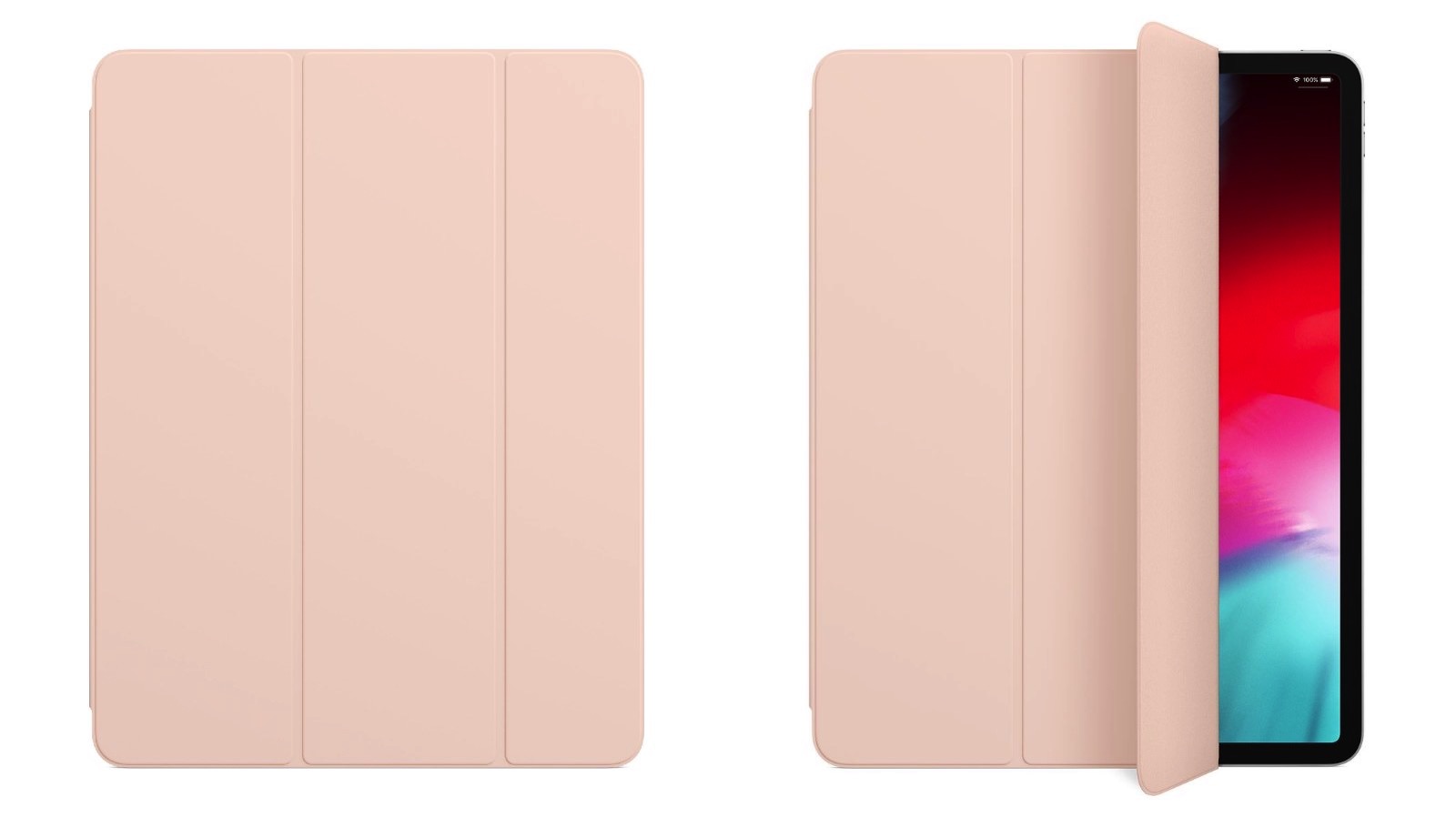 12.9インチ型iPad Pro（2018）用「Smart Folio」に新色「ピンクサンド 