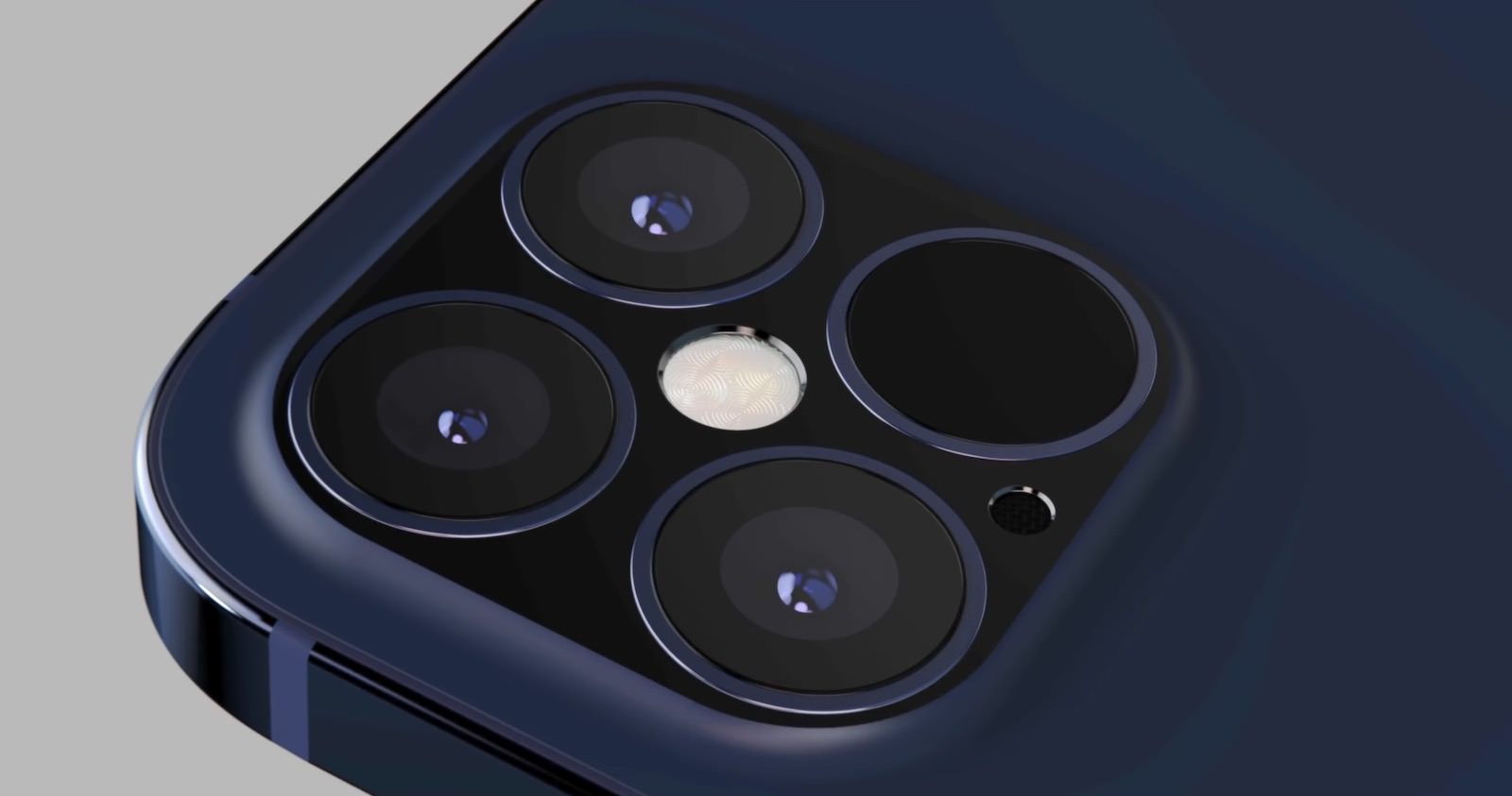 iPhone 12 Pro Navy Blue Concept image