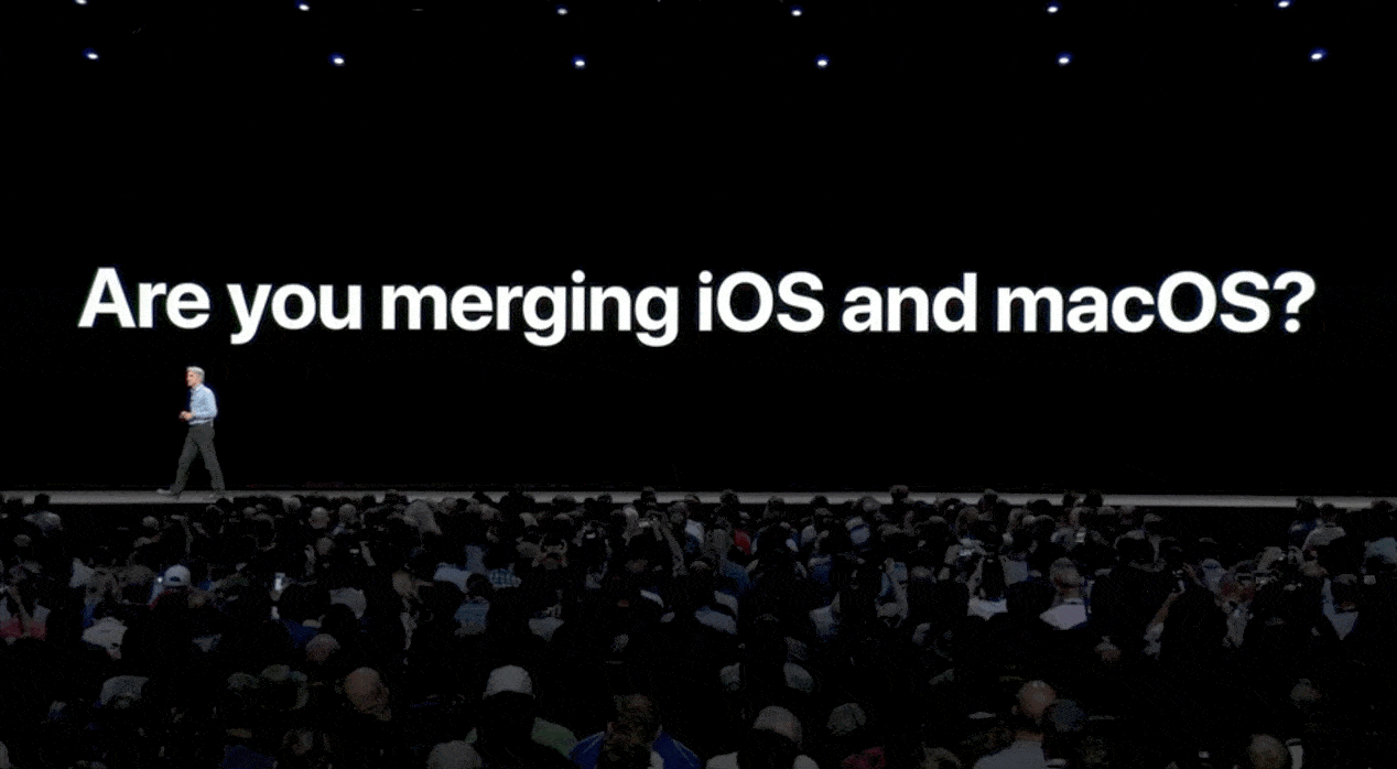 Merging mac and ipad Apple says NO.