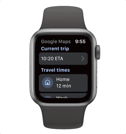 Apple Watch Google Map App