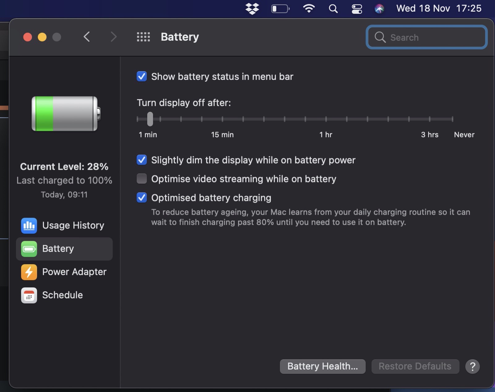Battery Usage on M1 MacBookAir 02