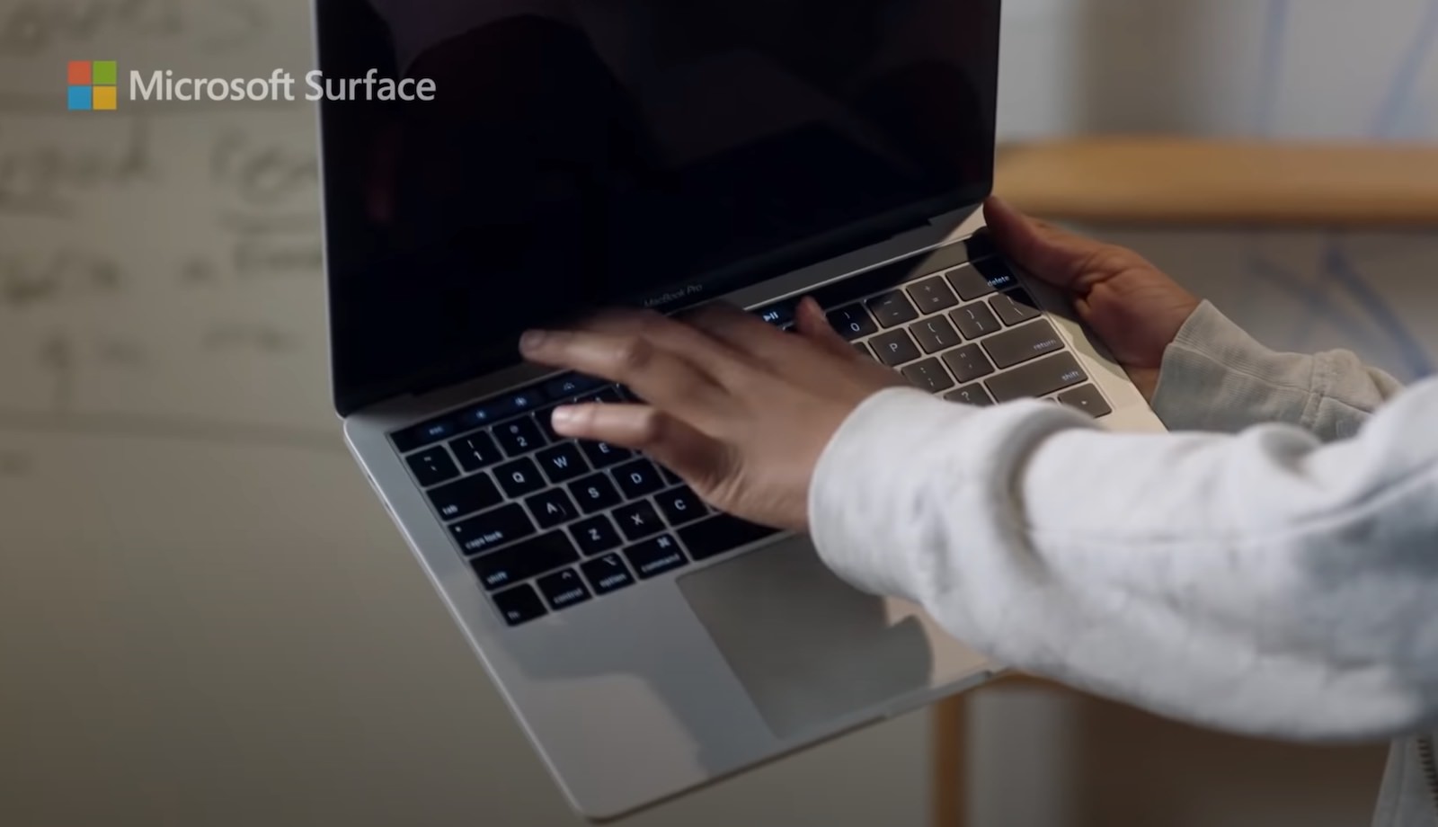 Touch bar dissed by microsoft