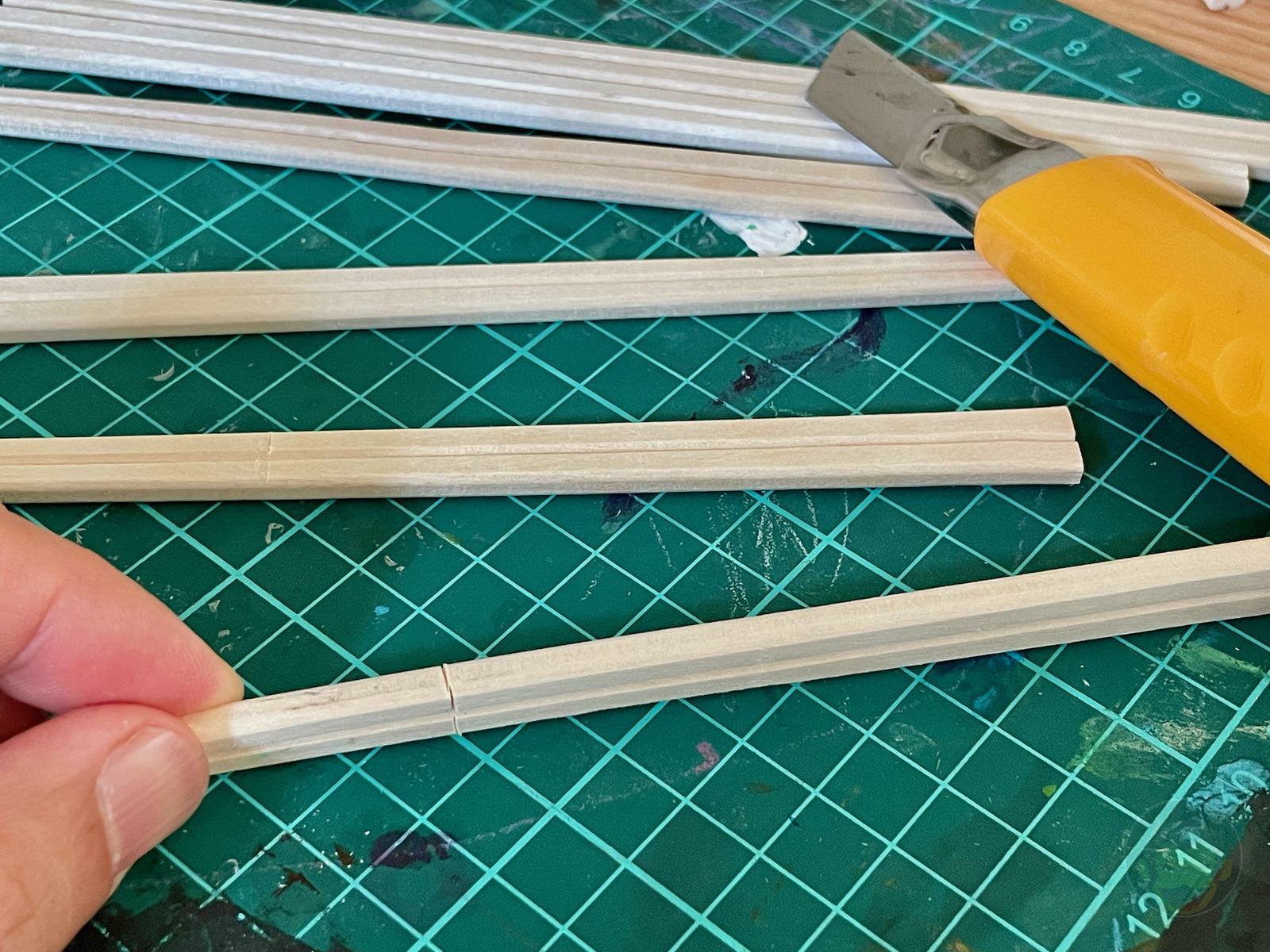 Building a Bench with chopsticks 01