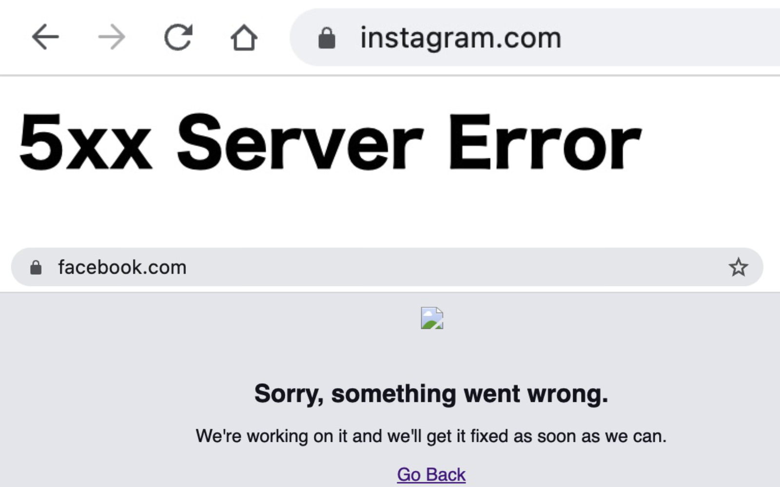 Facebook and Instagram is down