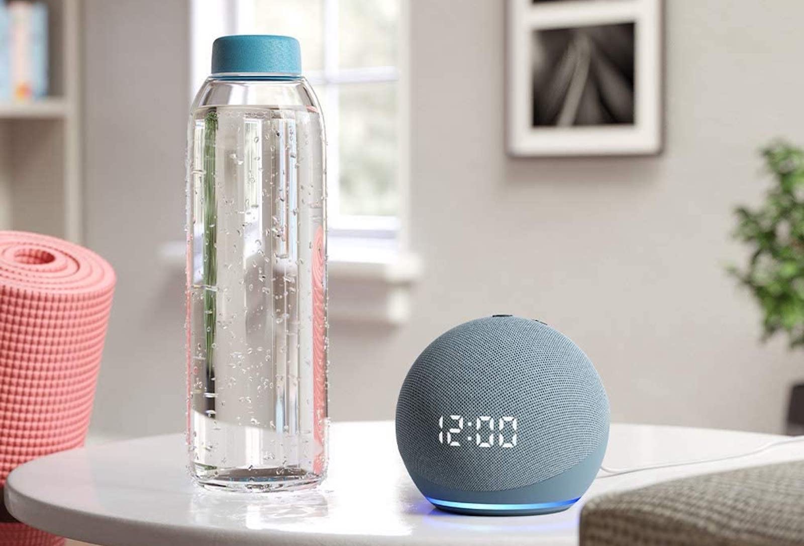 Echo dot with clock