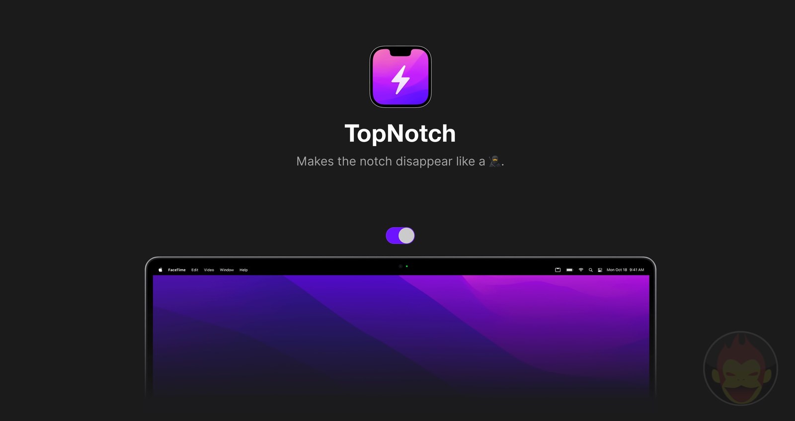 Top notch hides the notch on macbookpro2021 03