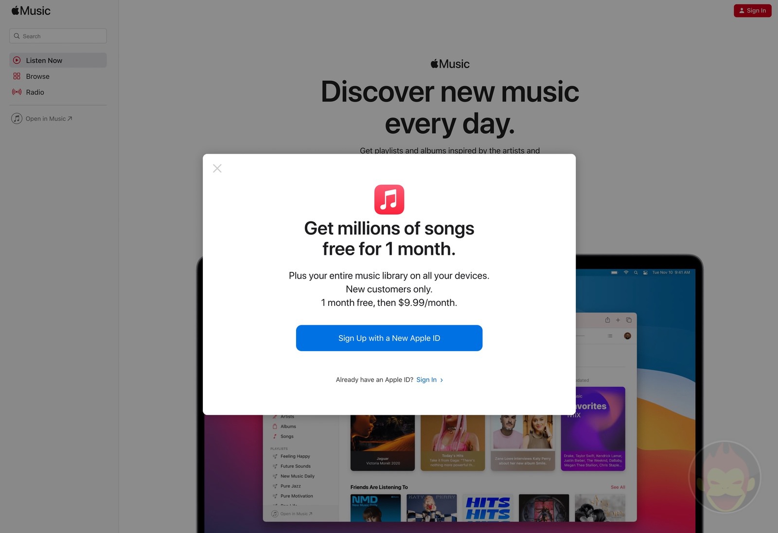 Apple Music 1month trial 02