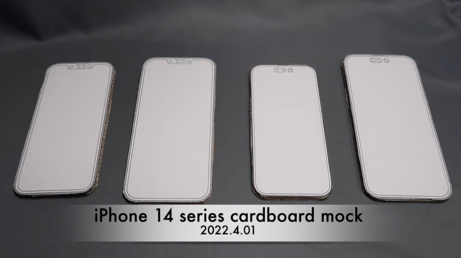 Iphone14 series cardboard mock macotakara