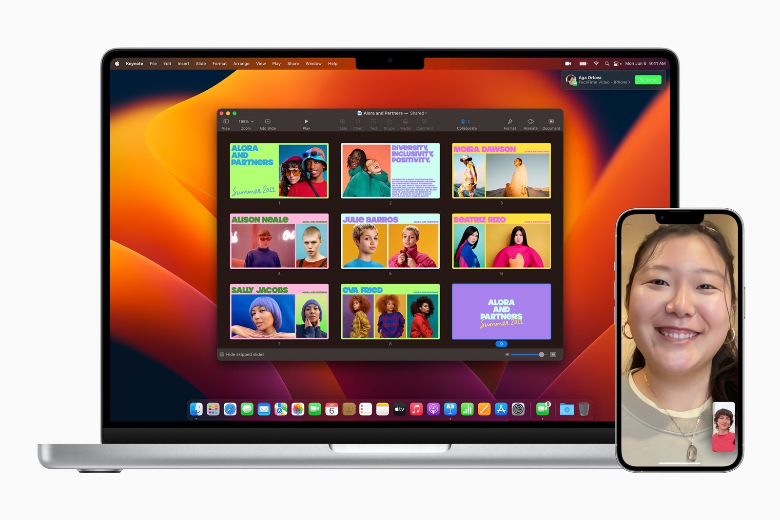 Apple WWDC22 macOS Ventura FaceTime Handoff 220606