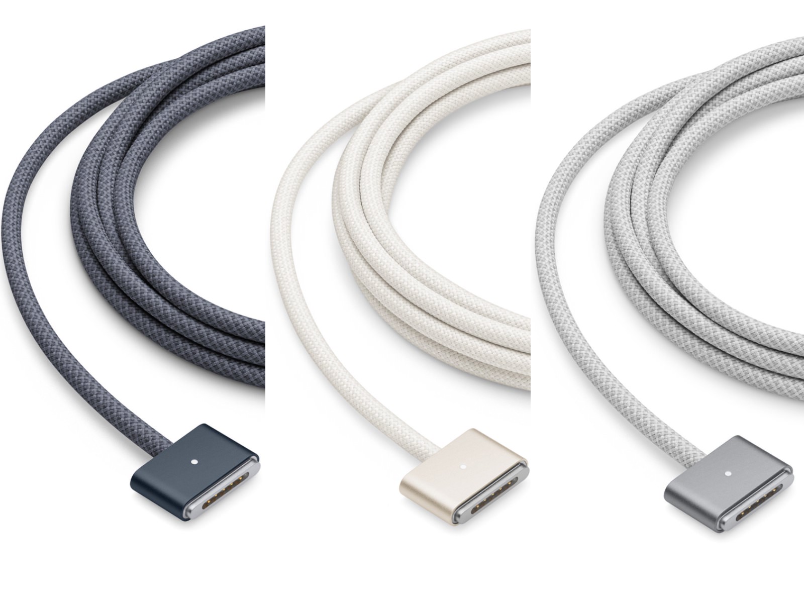 M2 MacBook Airのカラーに合わせたMagSafeケーブル、USB-C端子の違和感 