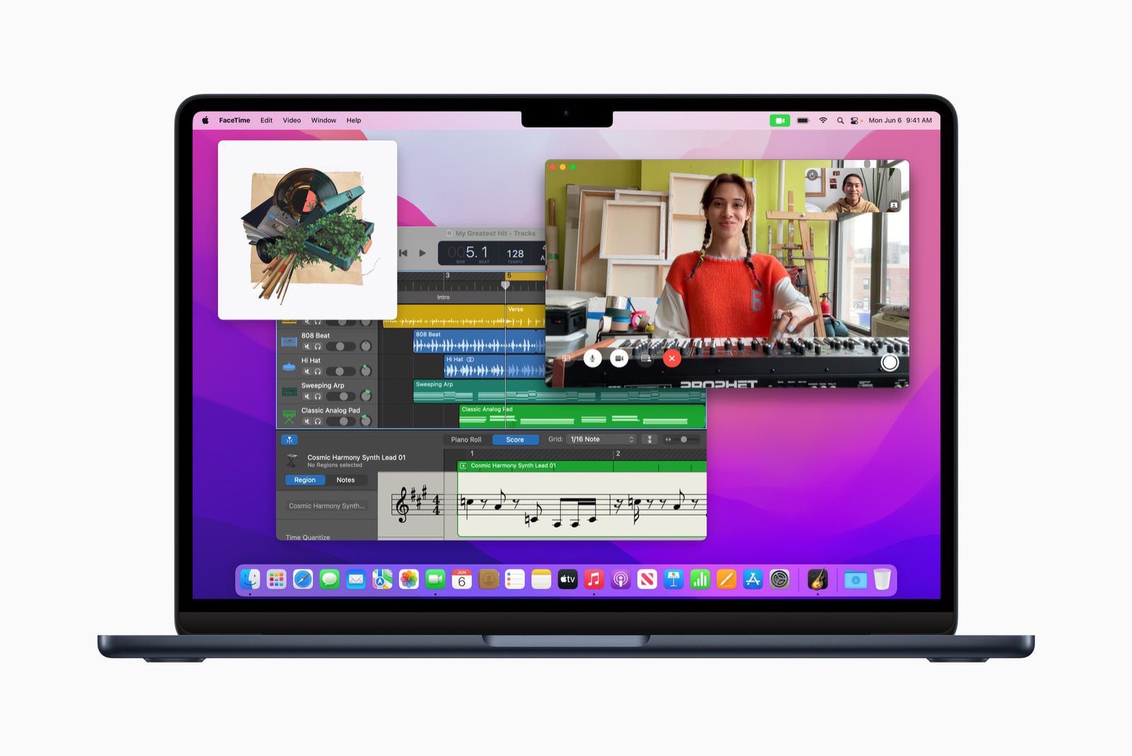 Apple MacBook Air M2 availability July 2022 Garage Band Music
