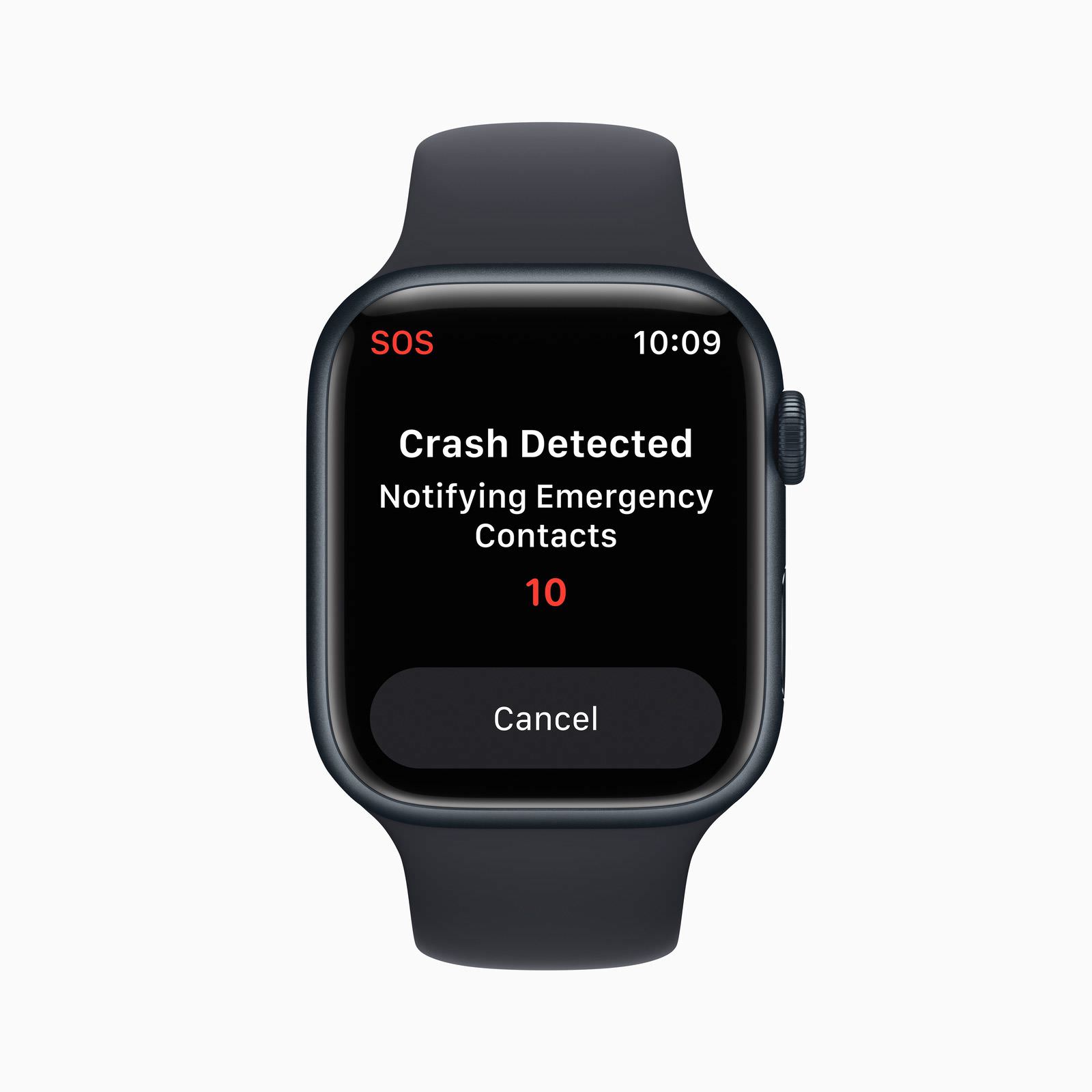 Apple Watch S8 Crash Detection notification 220907