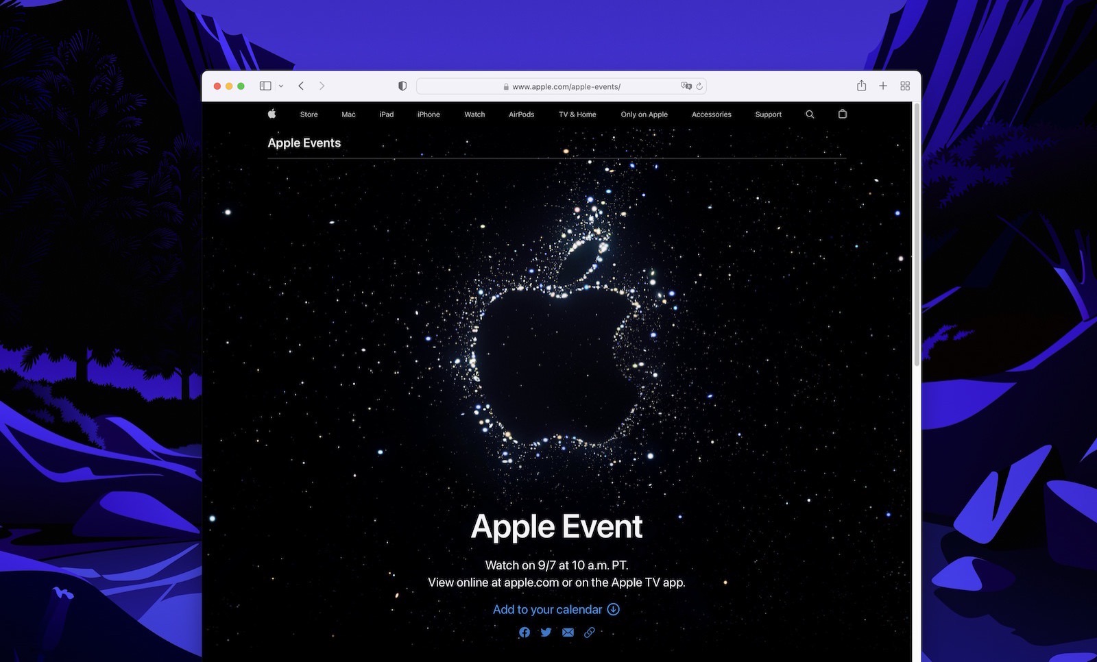 Far out apple official page