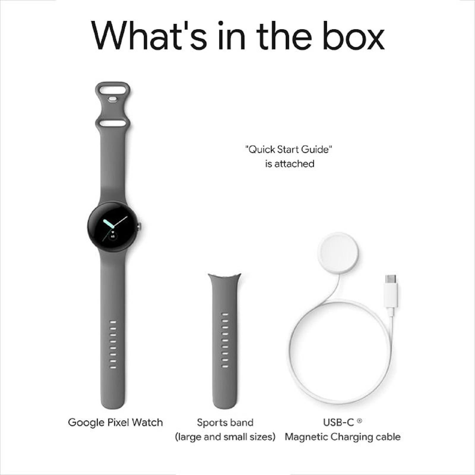 Whats in the box for pixel watch