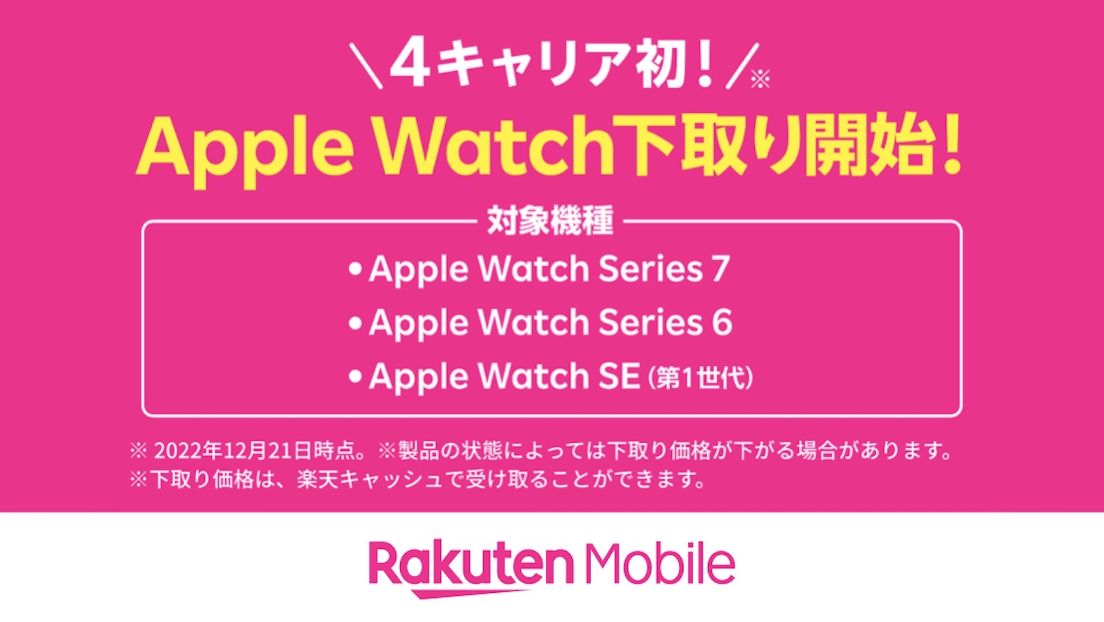 Rakuten mobile apple watch