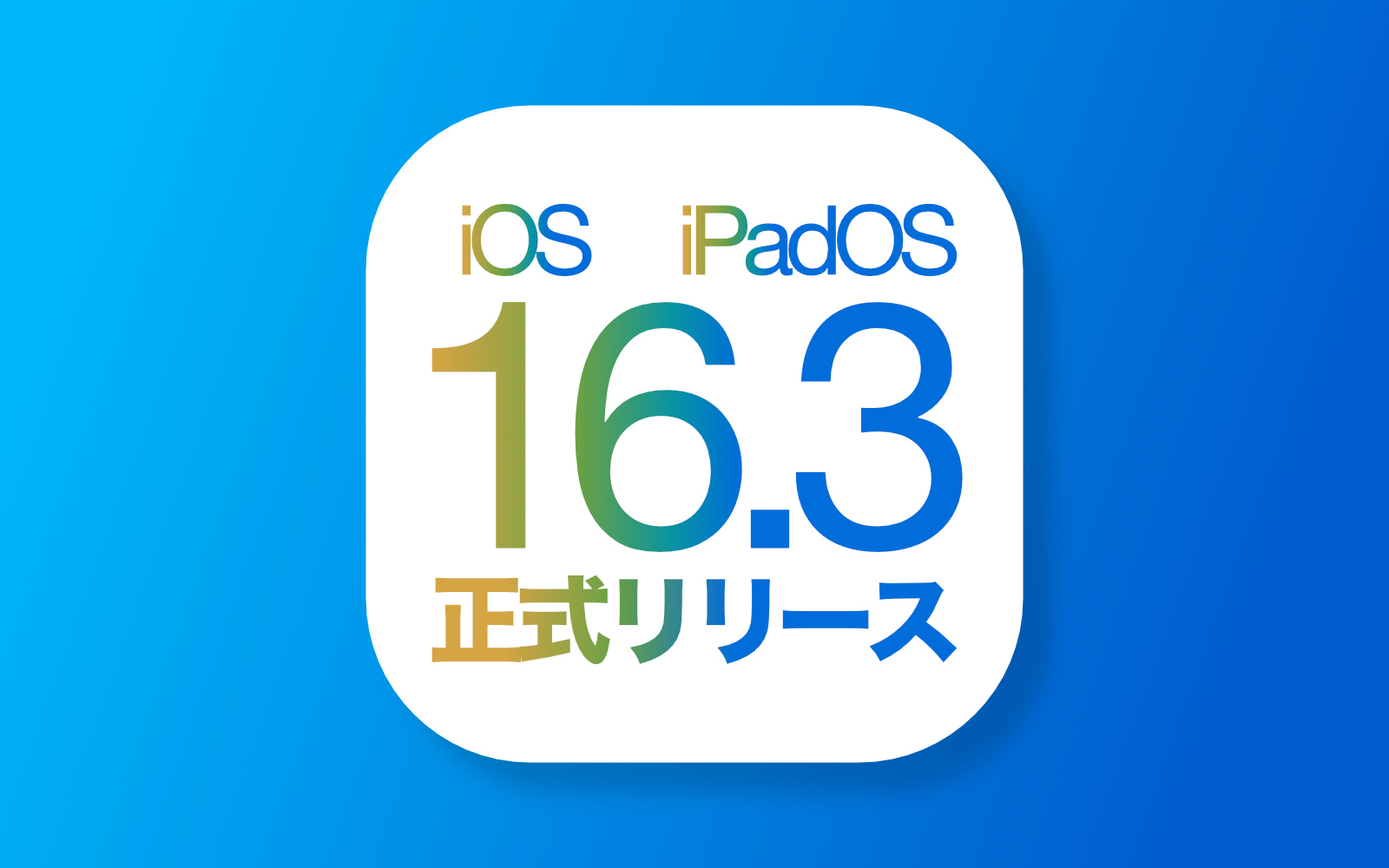 IOS16 3 official release