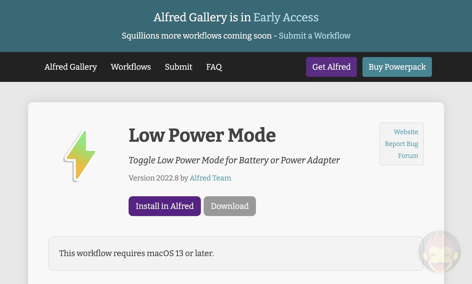 Using Alfred for low power mode 02