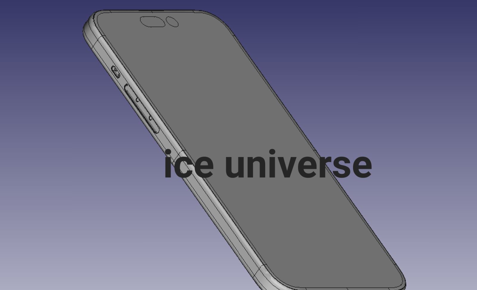 Iphone15promax ultra cad rendering