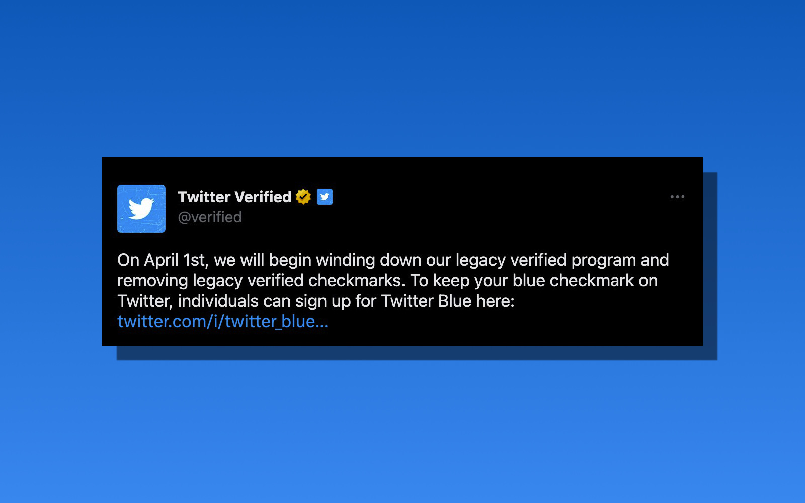 Twitter legacy checkmarks going away