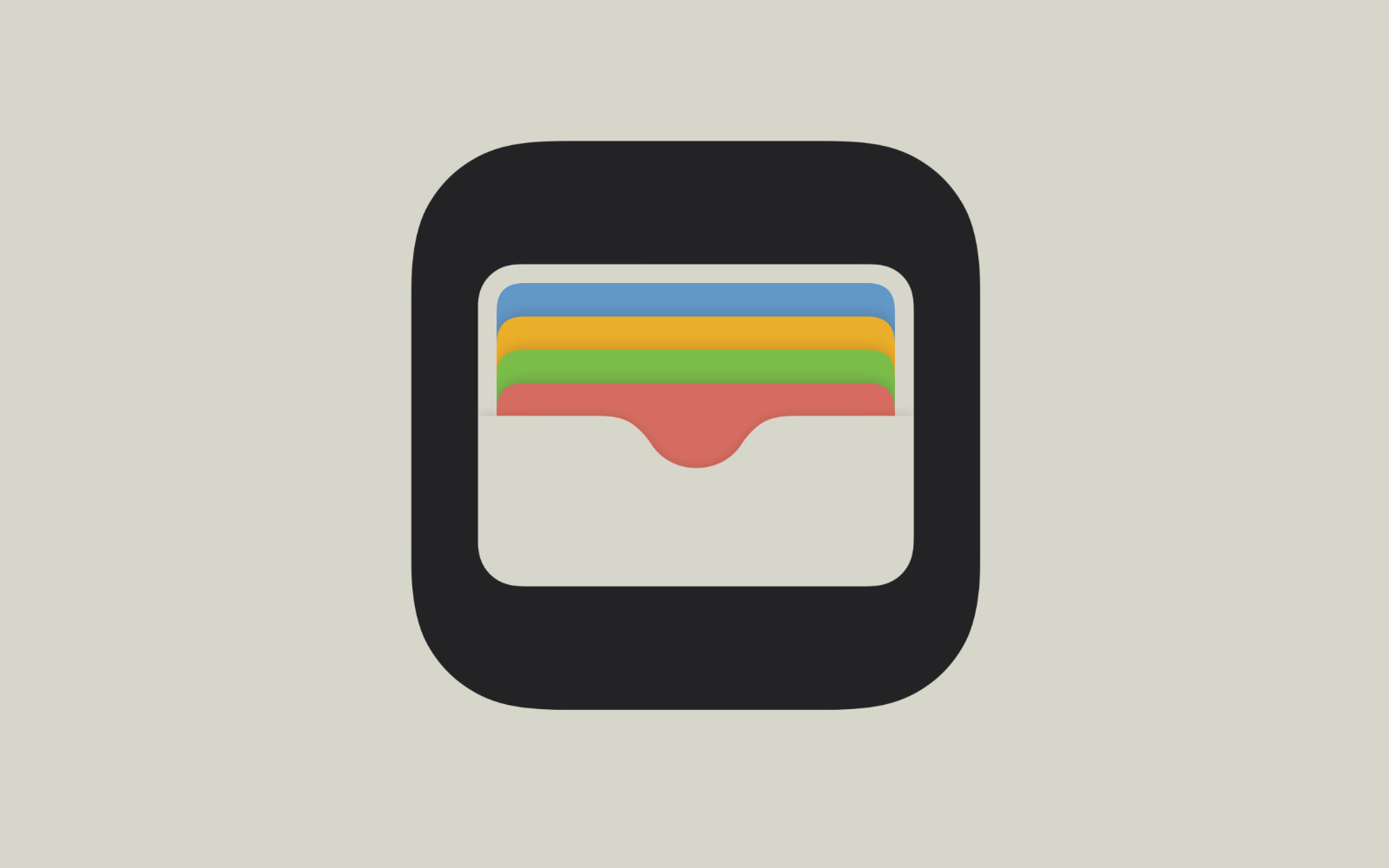 Wallet app icon on iphone