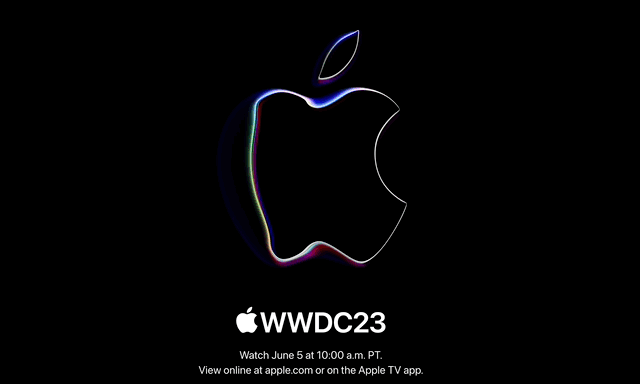 WWDC23 warping logo