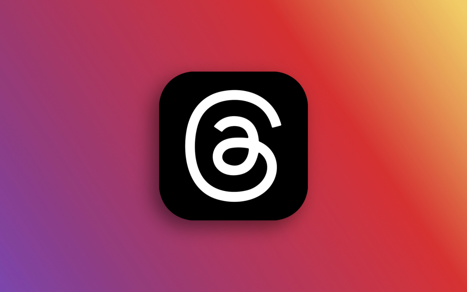 Threads app icon with background