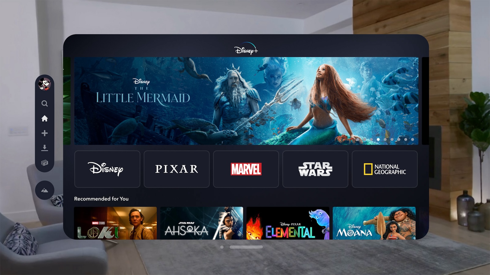 Apple Vision Pro entertainment Disney Plus