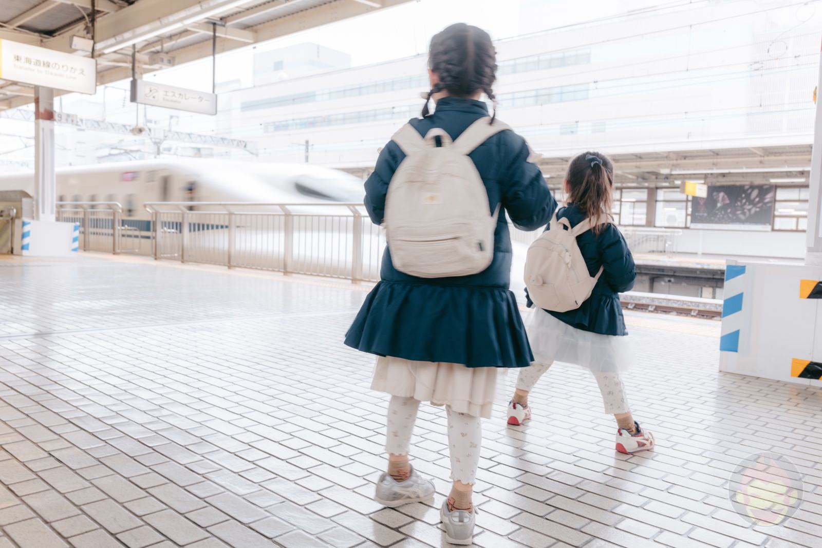 Daddy and two daughters go on a shinkansen trip 17