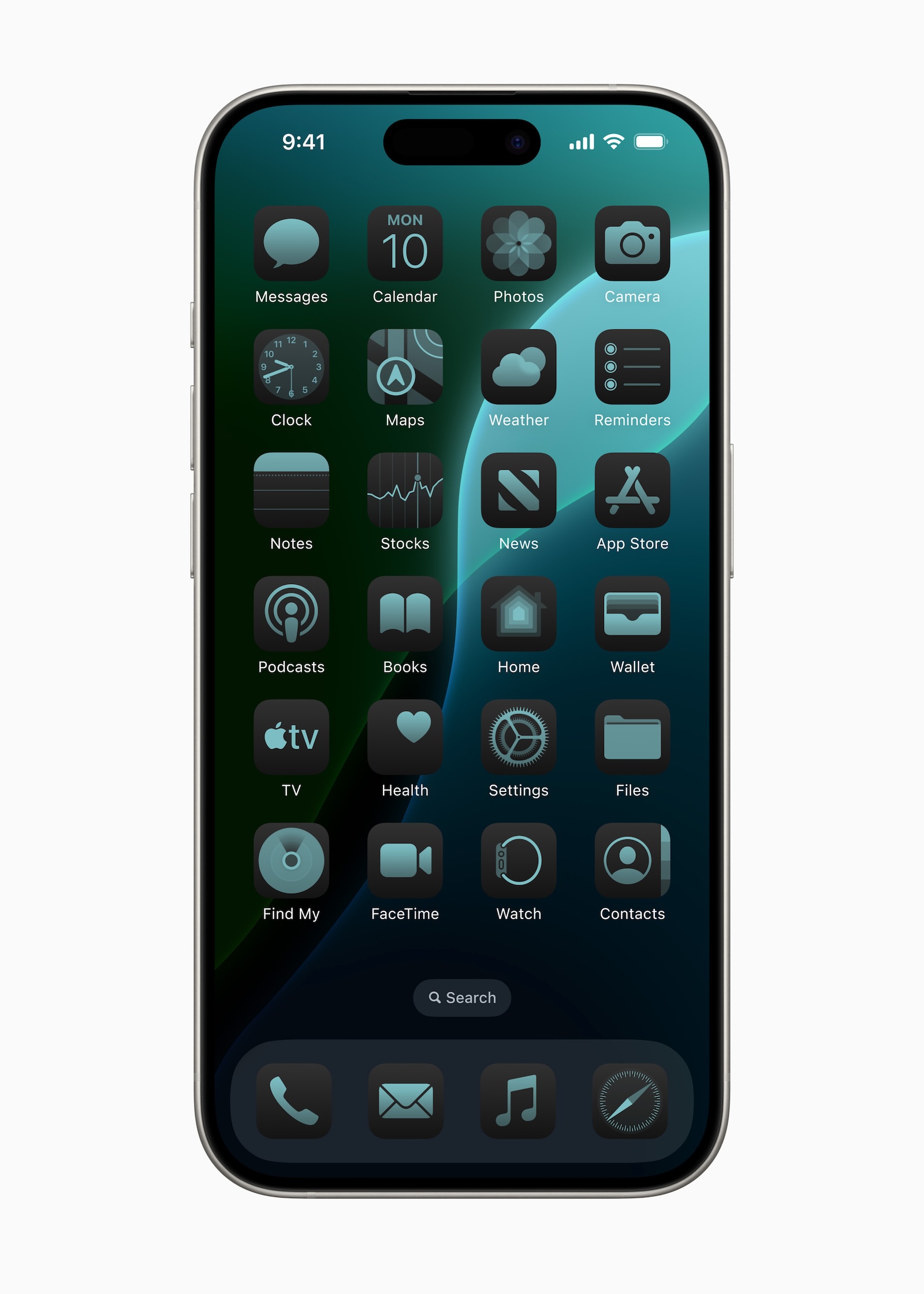 Apple-WWDC24-iOS-18-Home-Screen-dark-effect-tinted-green-240610.jpg