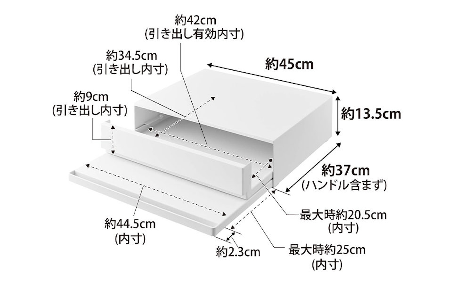 Tower size of product