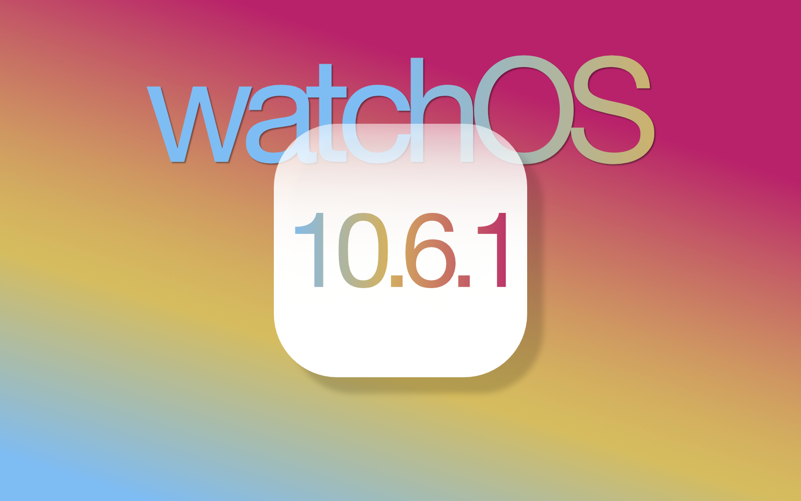 WatchOS 10 6 1 update