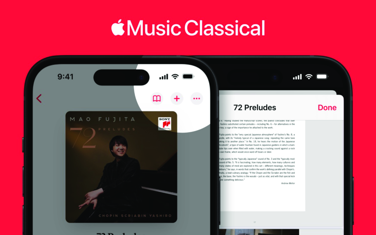 Apple Music Classical album books