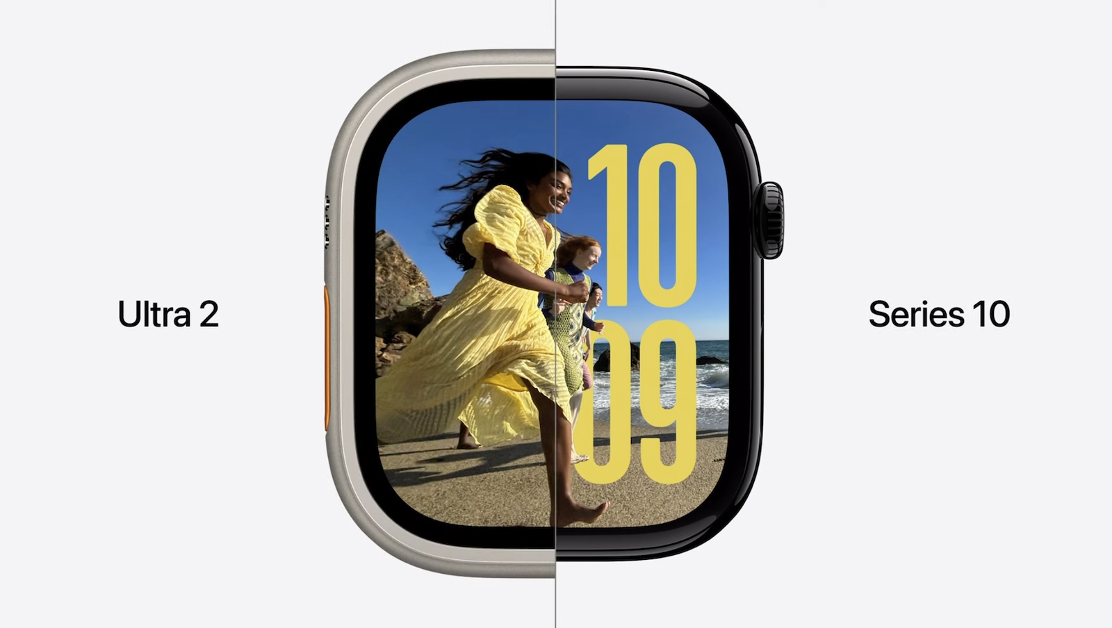 Apple Watch Ultra2 Series10 disaplay coparison