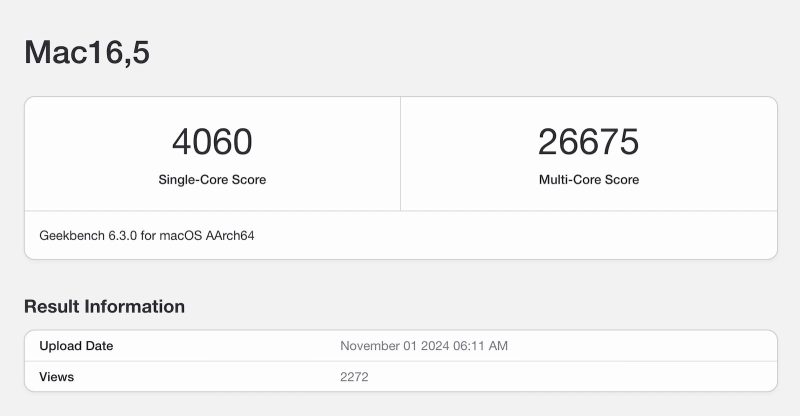 M4 Max、Mac史上最高のGeekbenchスコアを記録か