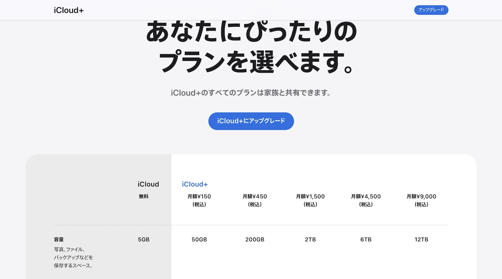 New iCloud Storage pricing.