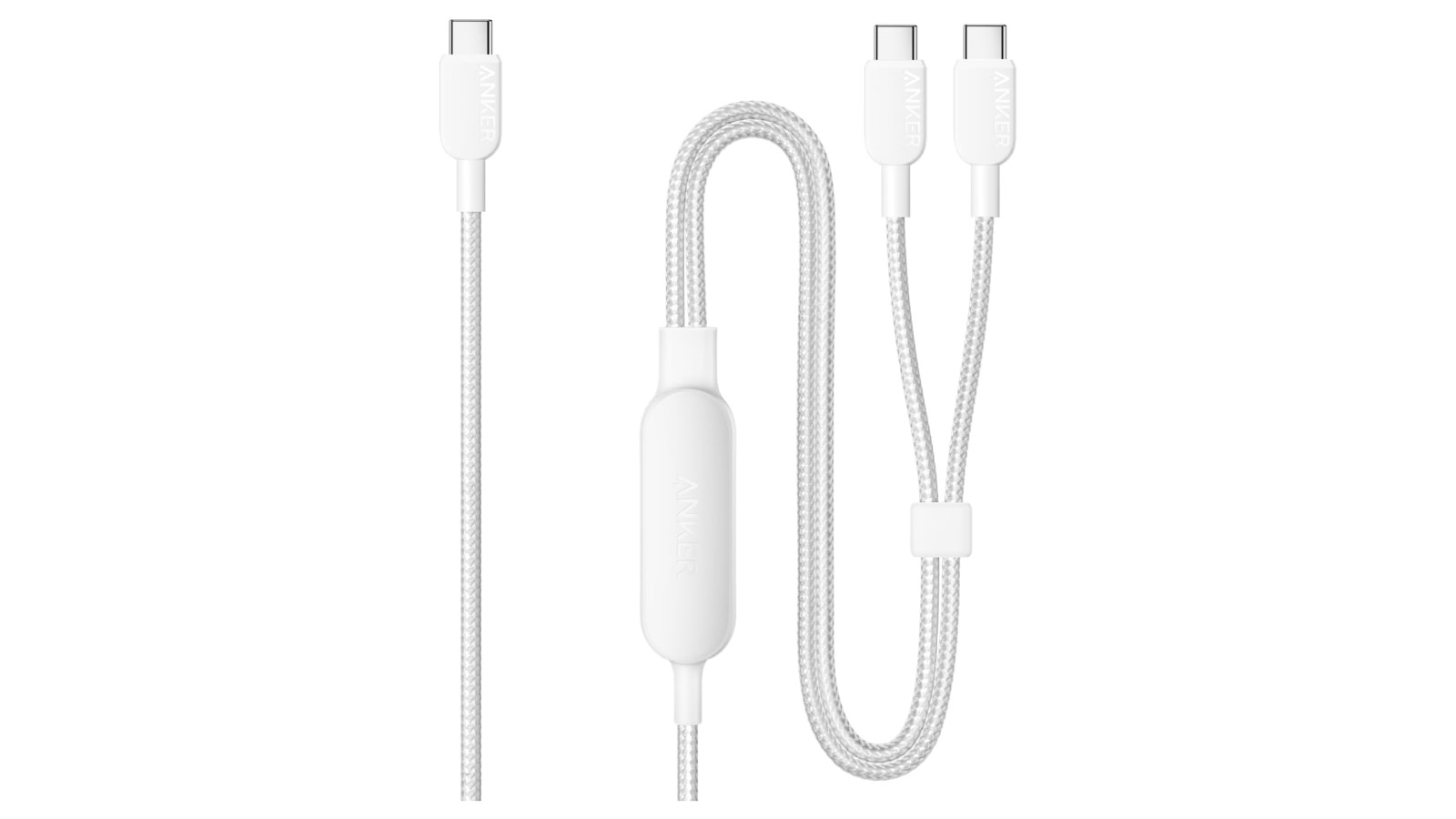 Anker Two device charging cable white model