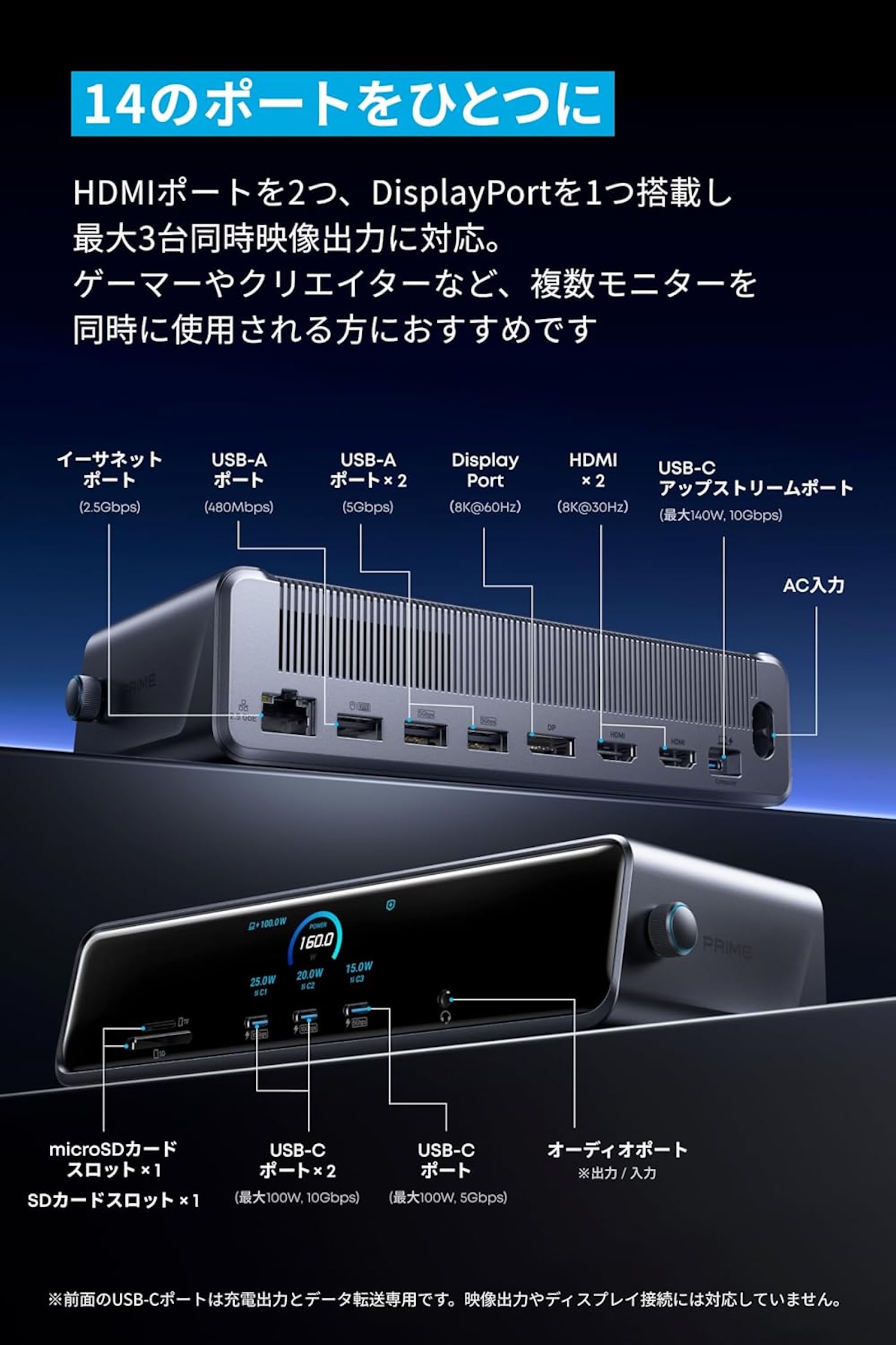 Anker 14 in 1 triple docking station 1