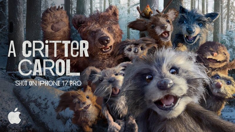 Apple、2025年ホリデーCM「A Critter Carol」公開。AI時代に”手作り”で勝負