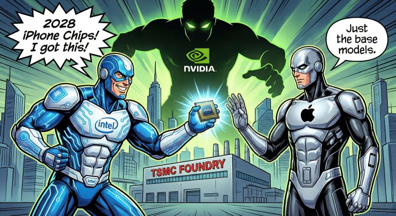 Intel「2028年のiPhoneチップはワシに任せろや」Apple「通常モデルだけ頼むわ」