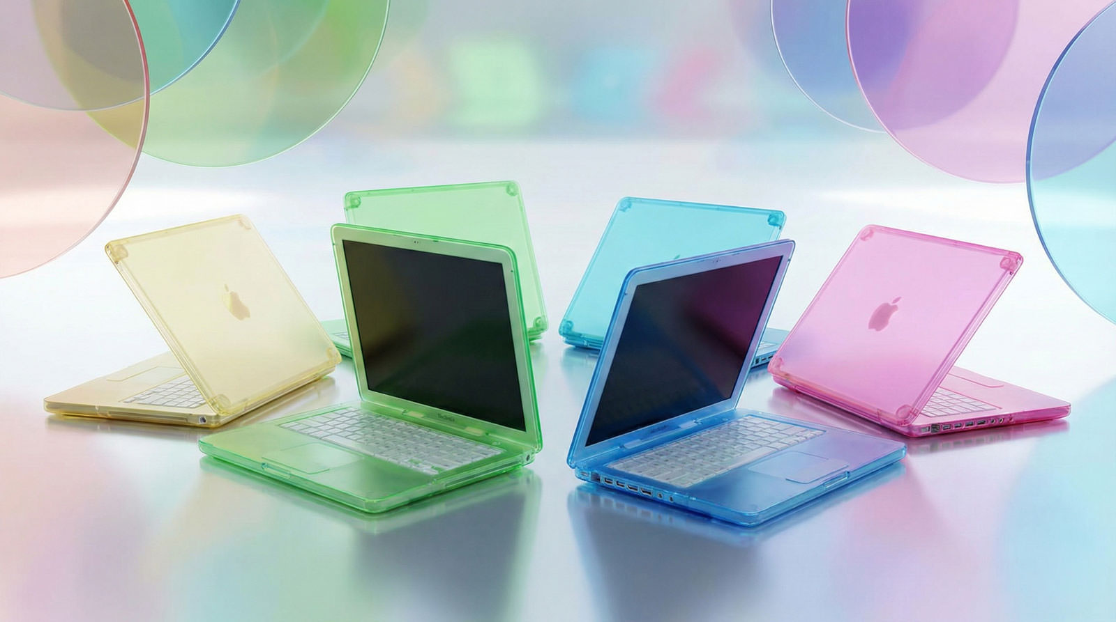 Imaginary design of colorful macbook