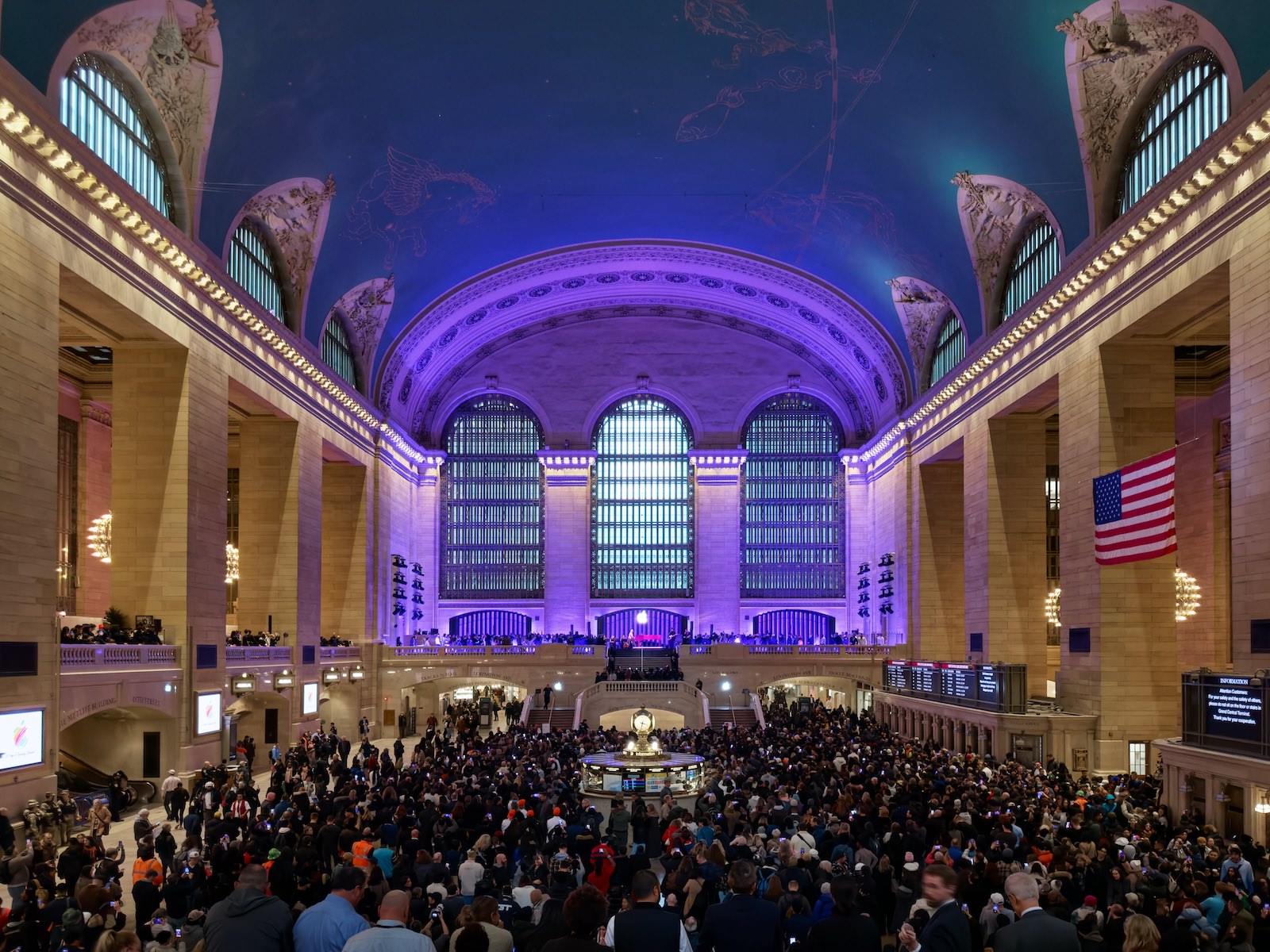 Apple-50-year-anniversary-New-York-Grand-Central-stage-wide-view.jpg Apple 50 year anniversary New York Grand Central stage wide view