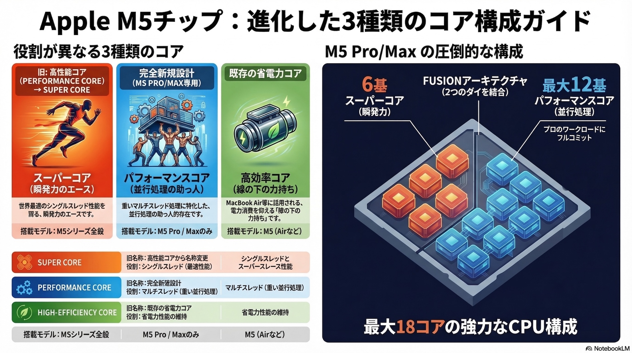M5Pro M5Max New Core explanation